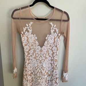 For Love of Lemons - white shear dress